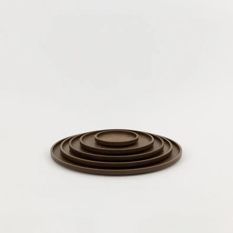 HRN122 - Tray / Lid Dark Brown ø 3.3/8"