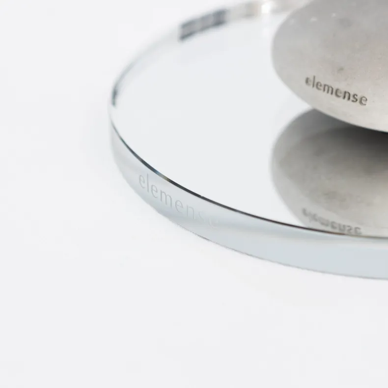 Elemense Glass Mirror Tray